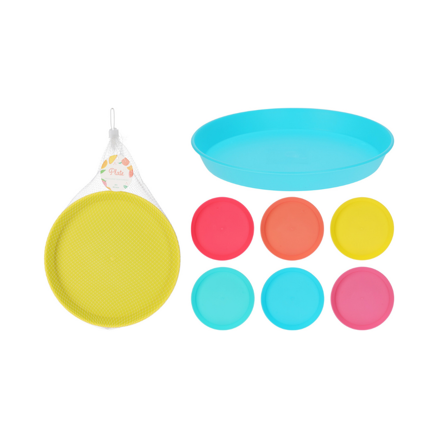 Bright Picnic Plates - 6pc Set