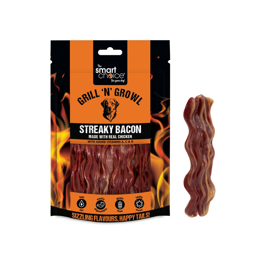 Grill 'n' Growl Streaky Bacon Treat