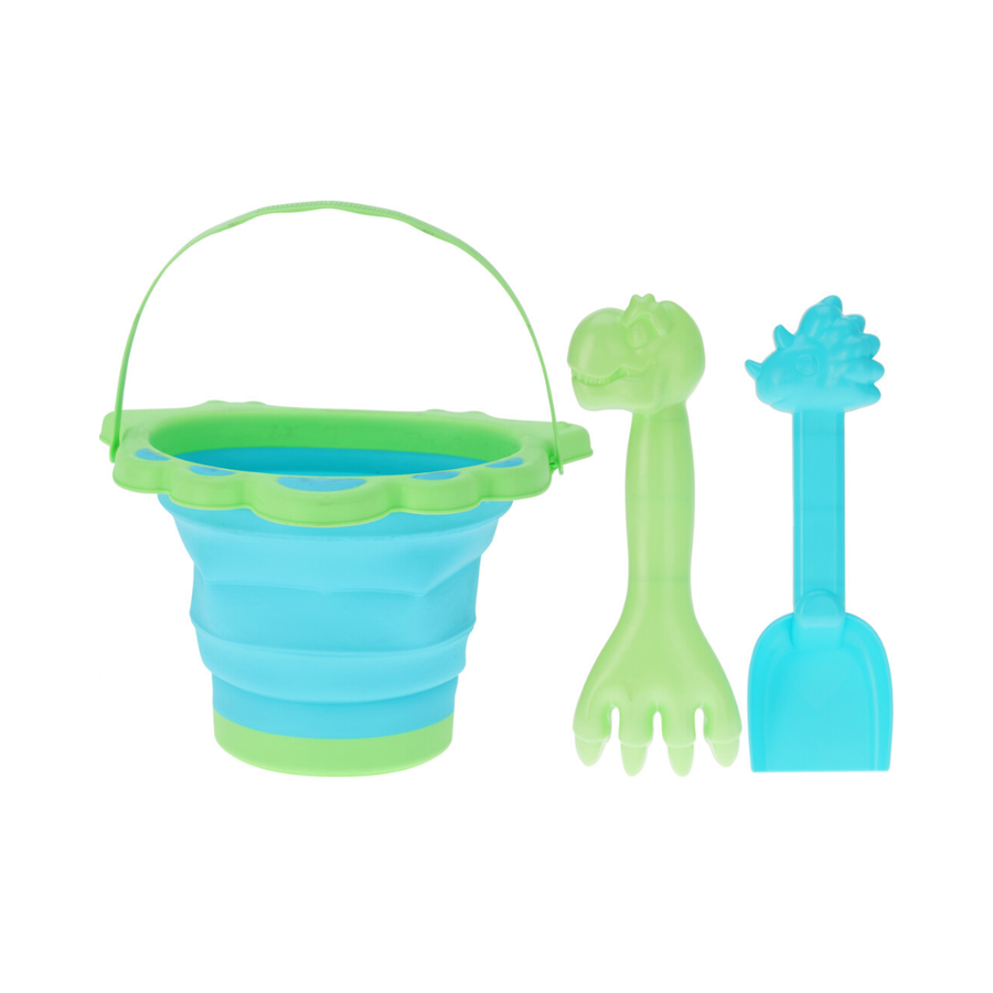 Dinosaurs & Unicorns Collapsible Beach Bucket