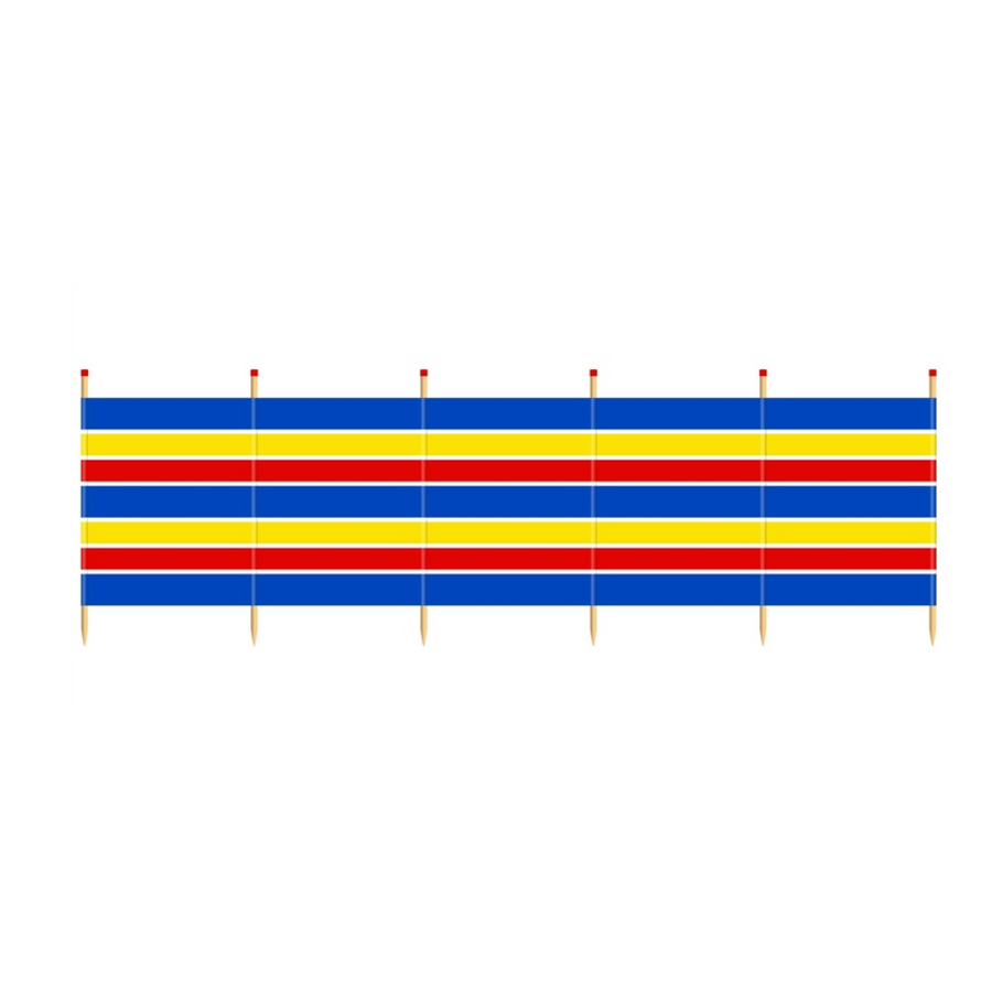 Windbreak Traditional Stripe - 6 Pole