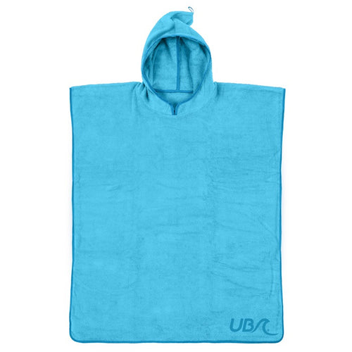Urban Beach Junior Cotton Poncho Light Blue | Kids Beach & Swim Towel Hooded Poncho Age 3–6