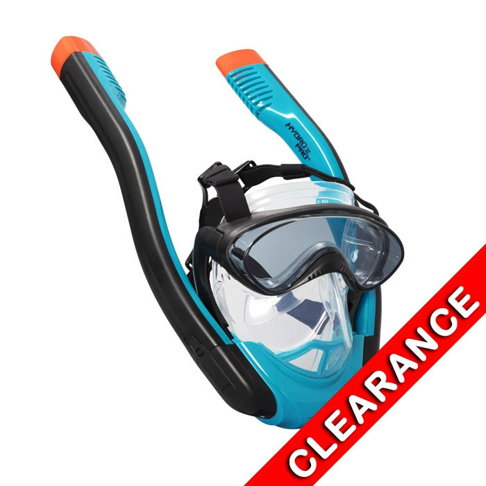 Bestway Hydro-Swim Flowtech Full Face Snorkeling Mask S/M | Anti-Fog Panoramic Dive Mask