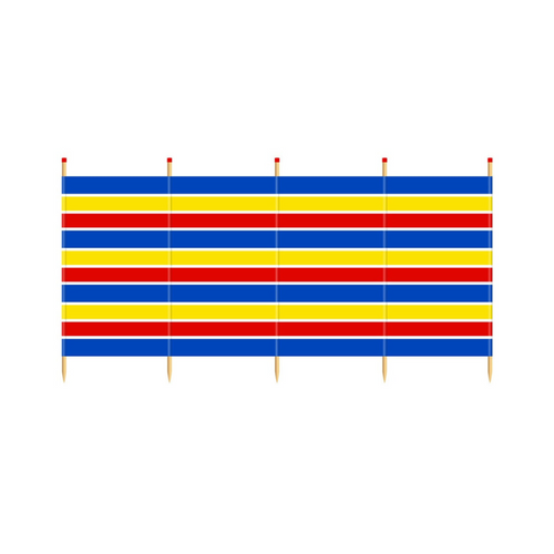 Windbreak Traditional Stripe - 5 Pole Tall