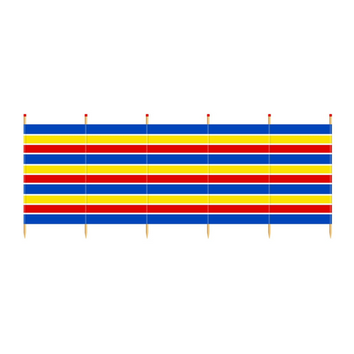 Windbreak Traditional Stripe - 6 Pole Tall