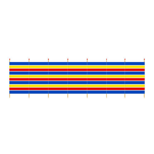 Windbreak Traditional Stripe - 8 Pole Tall