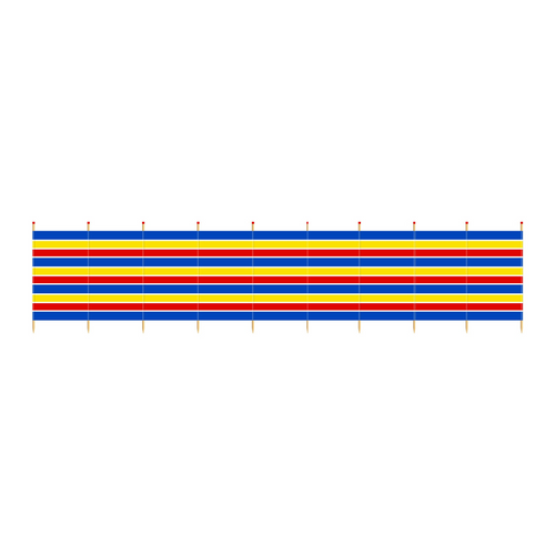 Windbreak Traditional Stripe - 10 Pole Tall